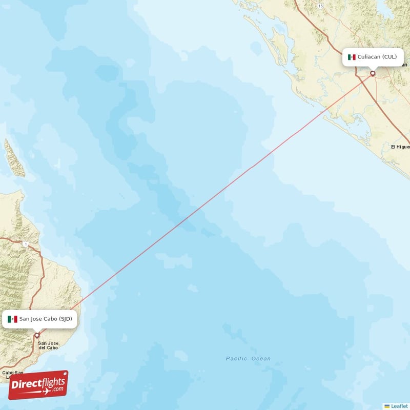 SJD - CUL route map
