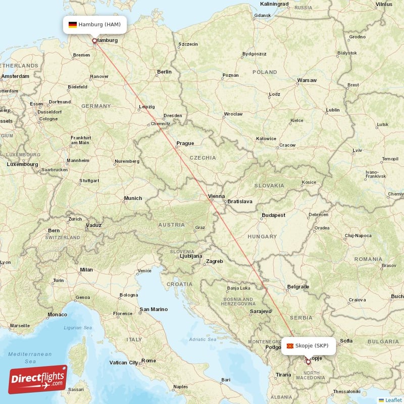 Direct flights from Skopje to Hamburg, SKP to HAM non-stop ...