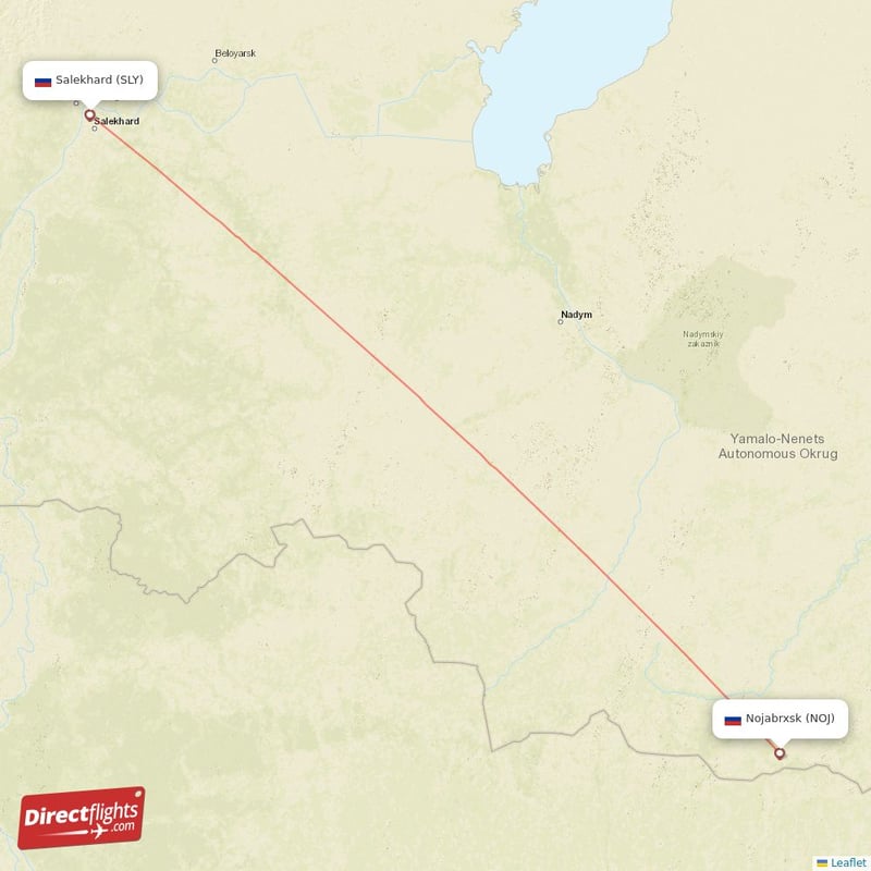 SLY - NOJ route map