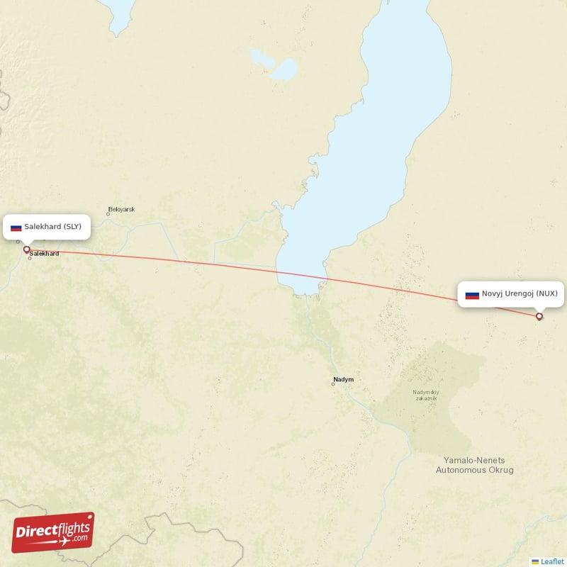 SLY - NUX route map