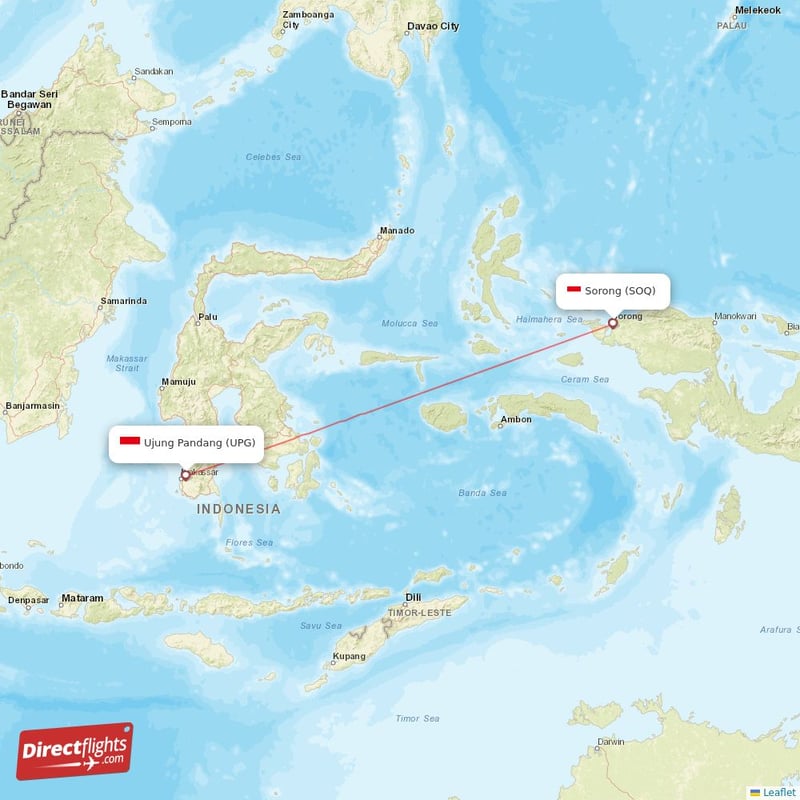 SOQ - UPG route map