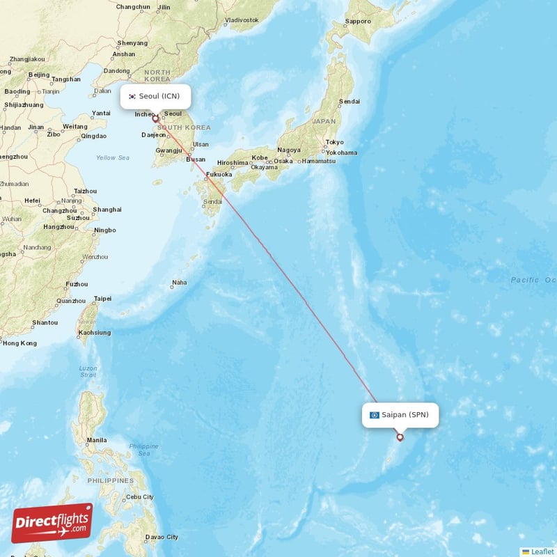 SPN - ICN route map
