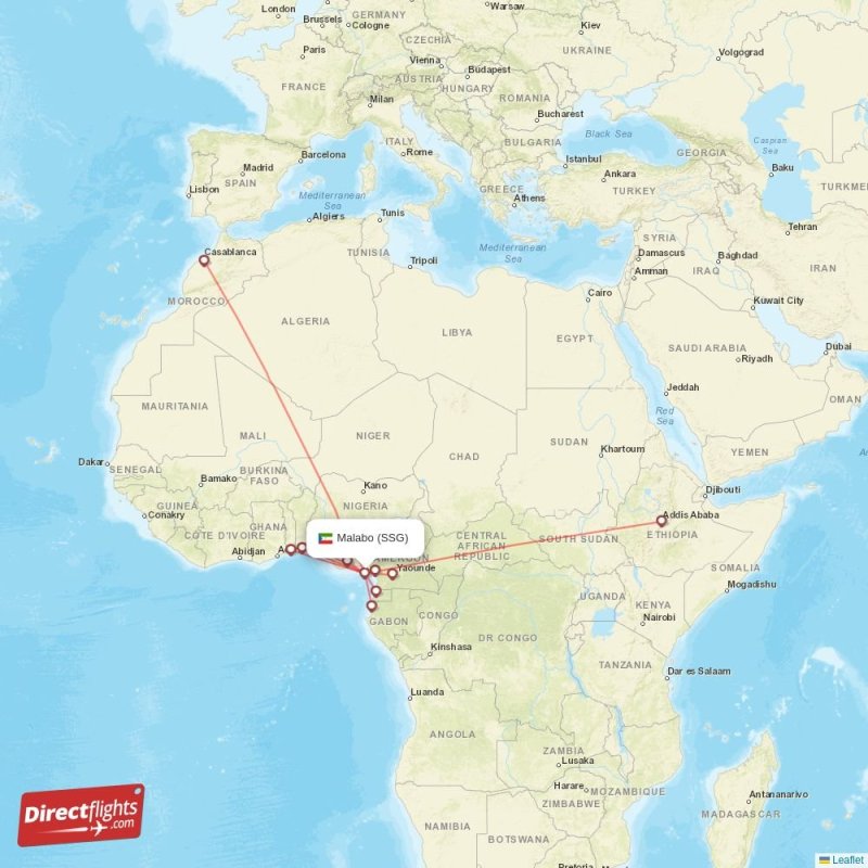 Direct flights to Malabo SSG, Equatorial Guinea