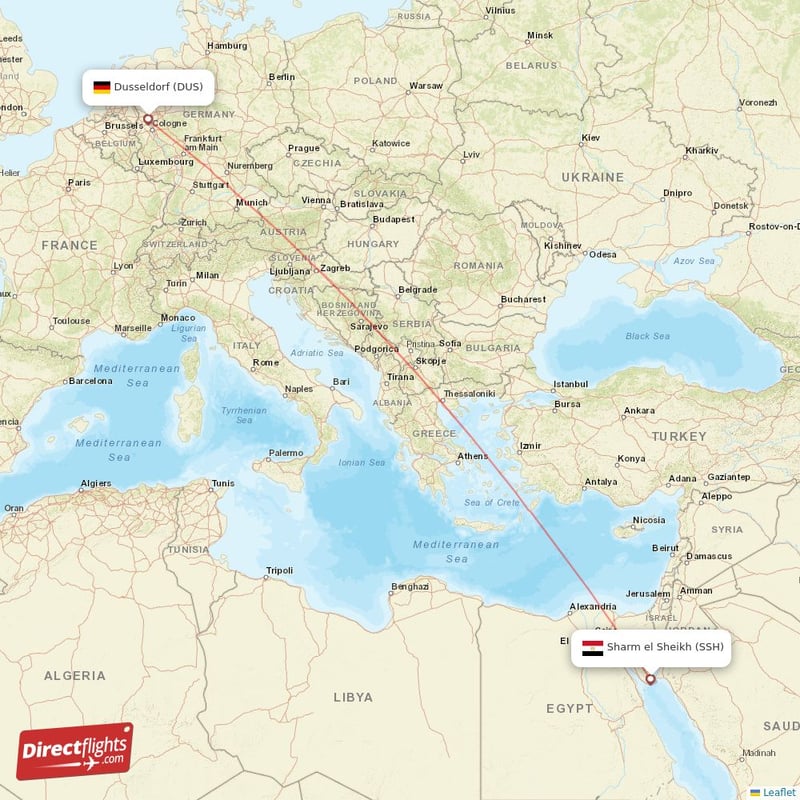 SSH - DUS route map