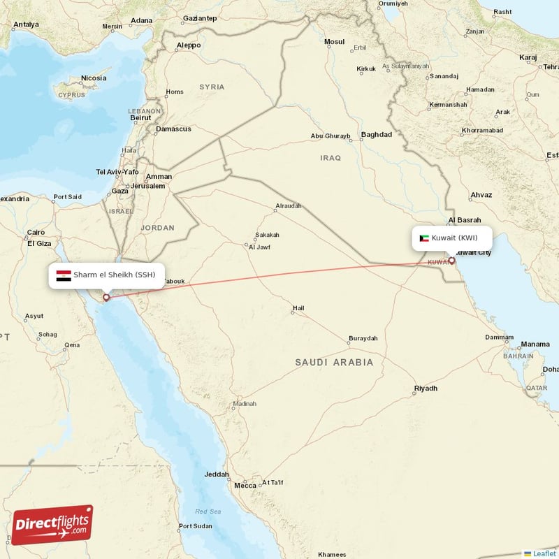 SSH - KWI route map