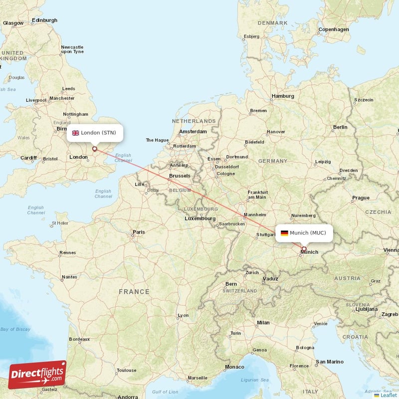 Direct flights from London to Munich STN to MUC non stop