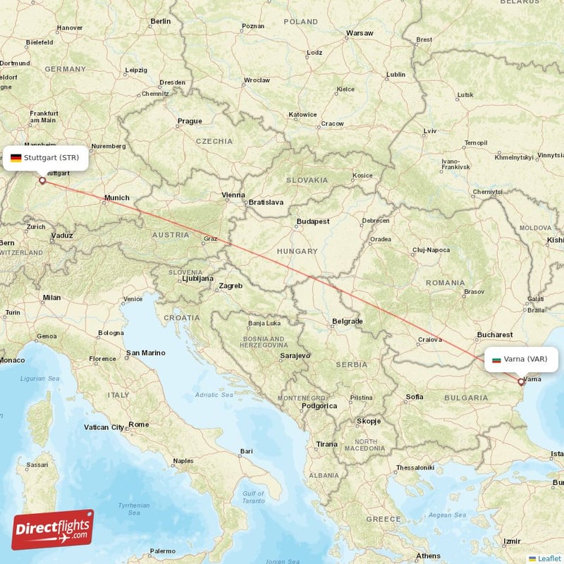STR - VAR route map