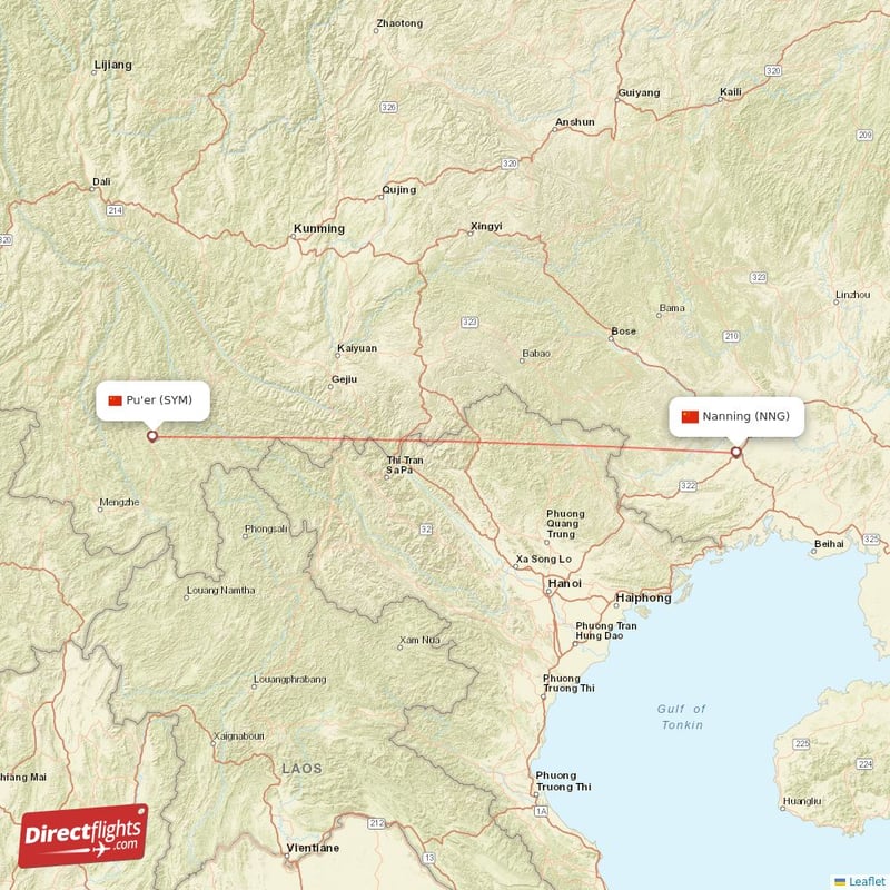 SYM - NNG route map