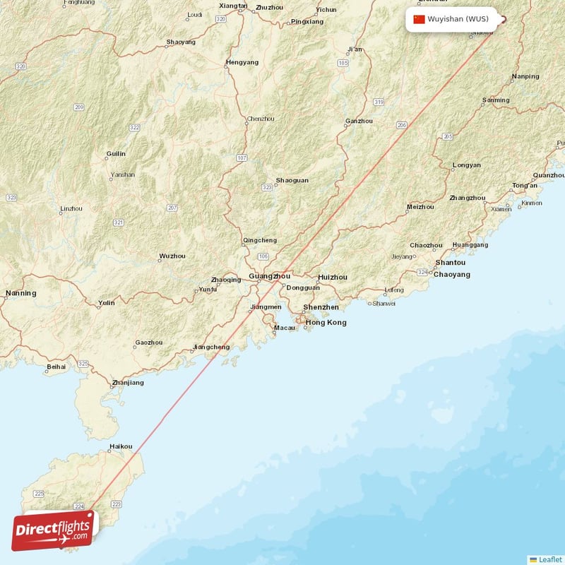 SYX - WUS route map