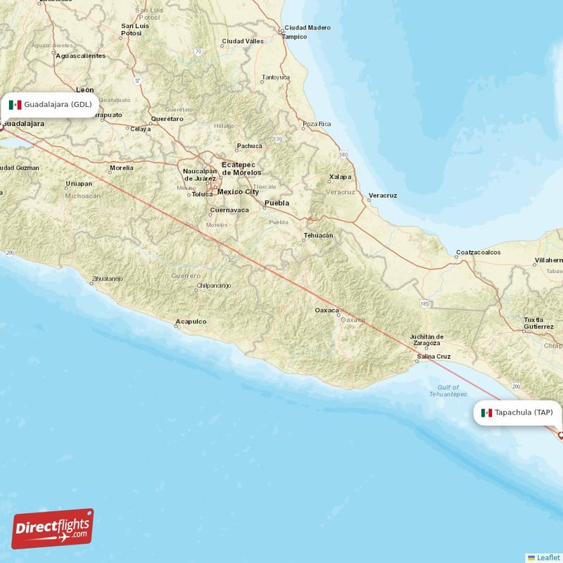 TAP - GDL route map