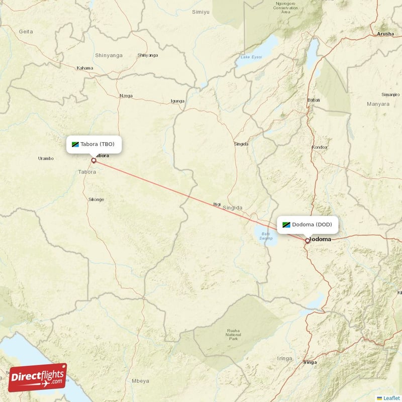 TBO - DOD route map