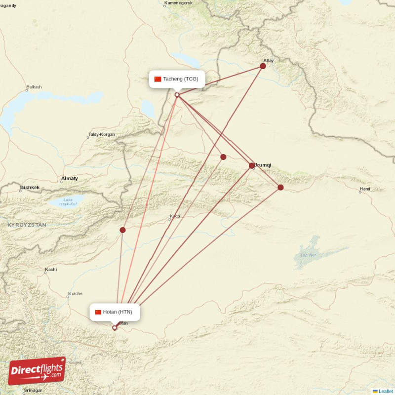 Htn Map Direct flights from Tacheng to Hotan (TCG-HTN) - Directflights.com