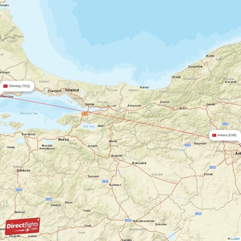 TEQ - ESB route map