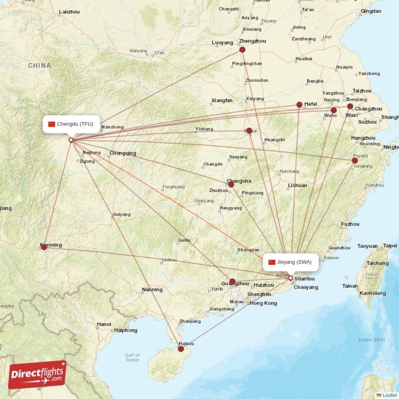 TFU - SWA route map