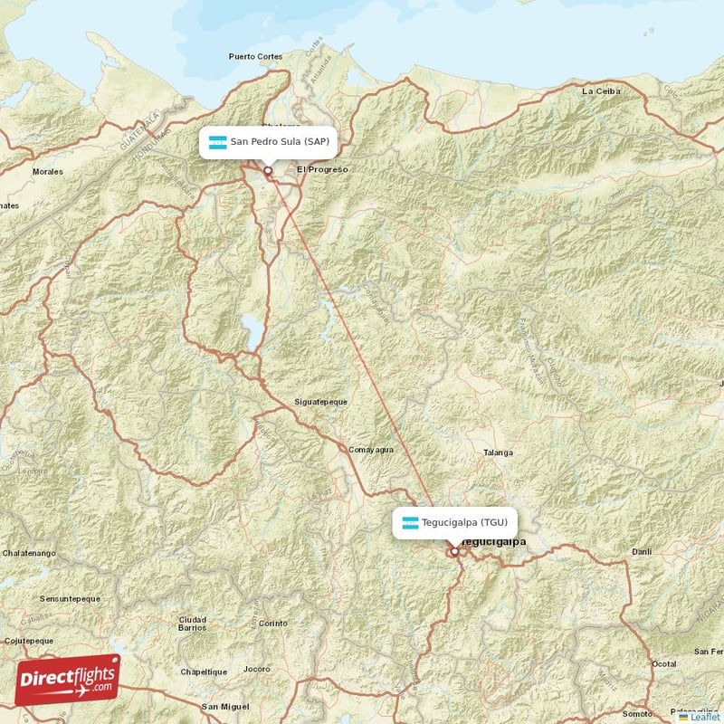 TGU - SAP route map