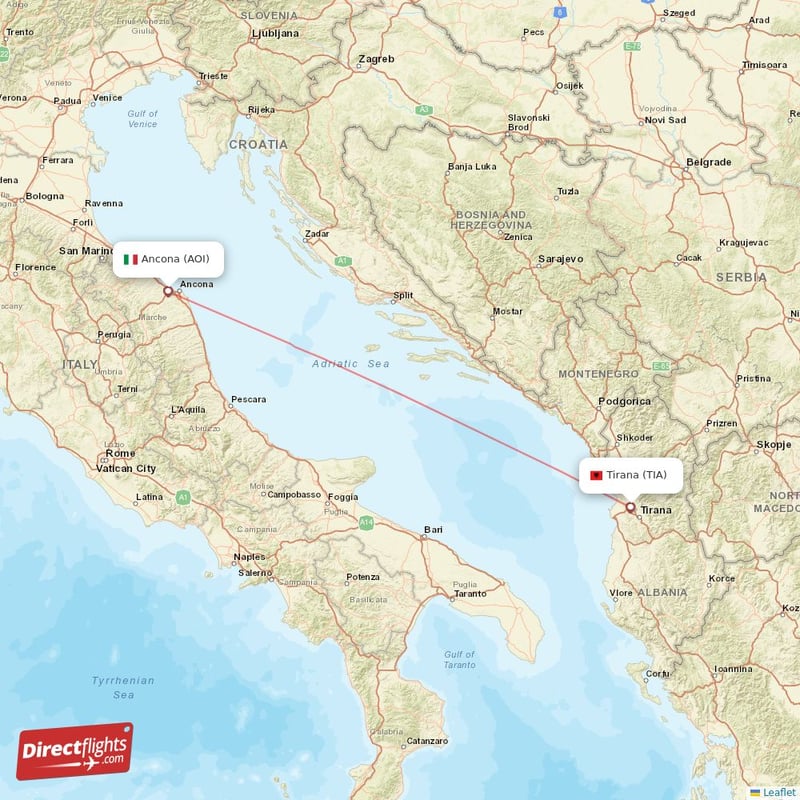 TIA - AOI route map