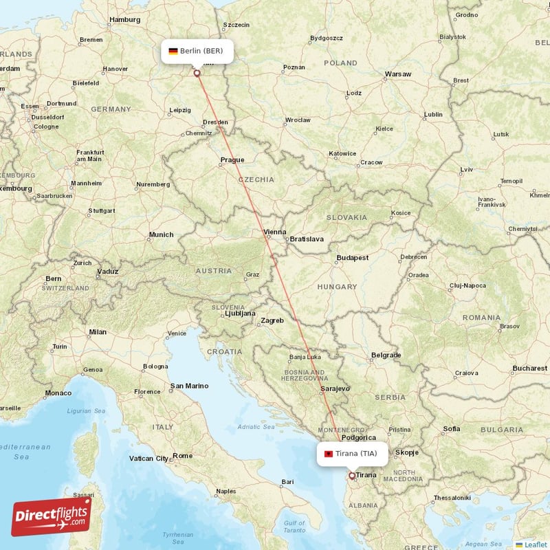 TIA - BER route map
