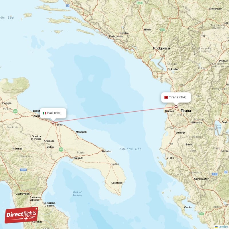 TIA - BRI route map
