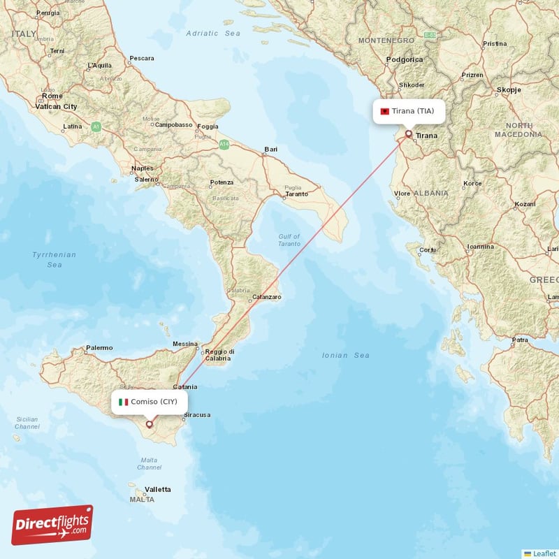 TIA - CIY route map
