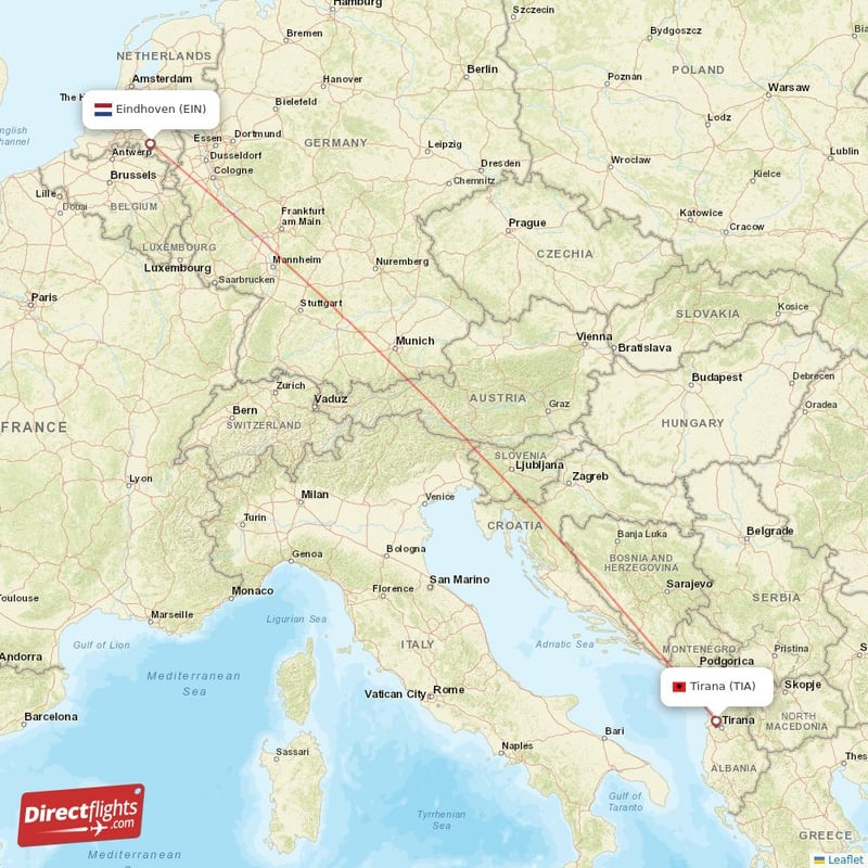 TIA - EIN route map