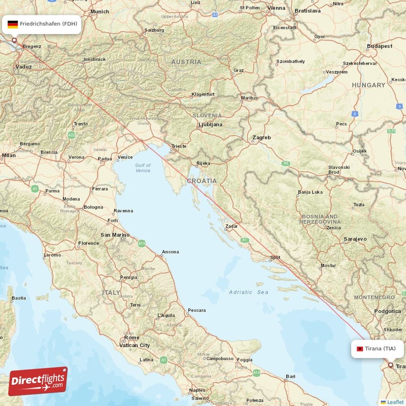 TIA - FDH route map