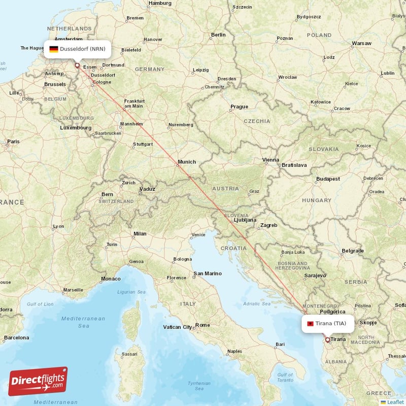 TIA - NRN route map