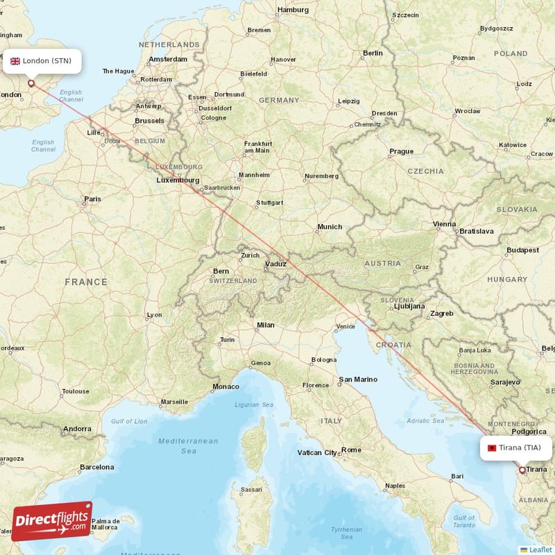 TIA - STN route map