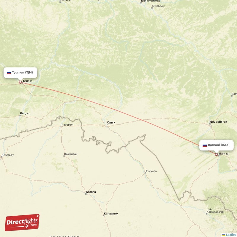 TJM - BAX route map