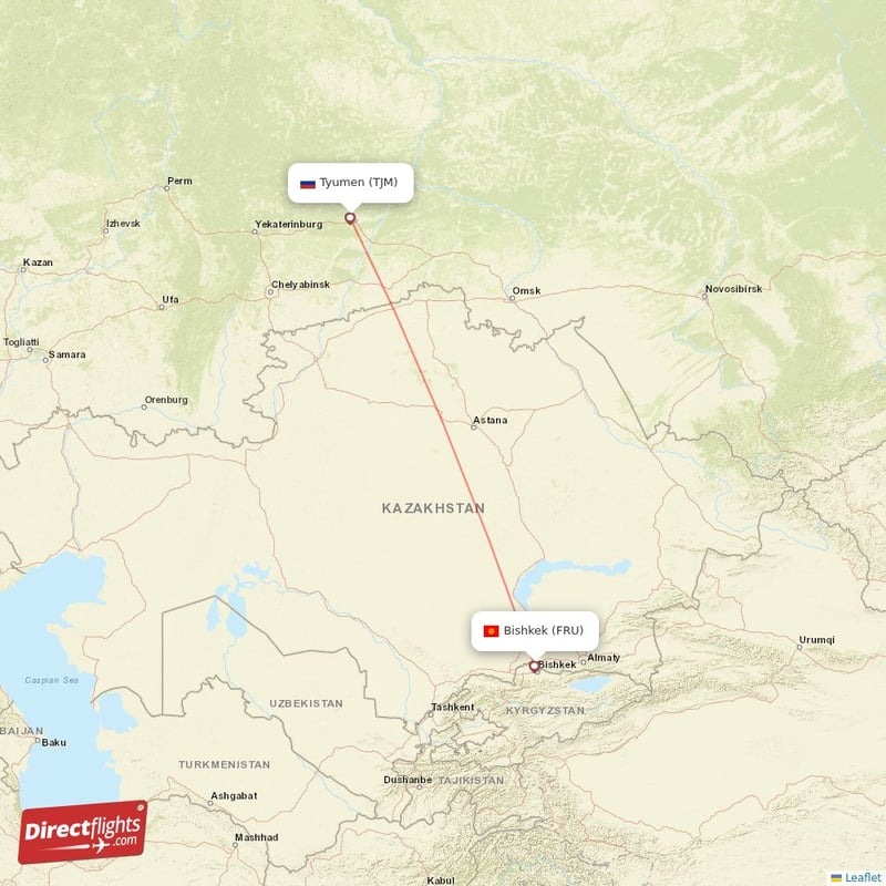TJM - FRU route map