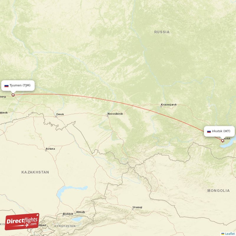 TJM - IKT route map