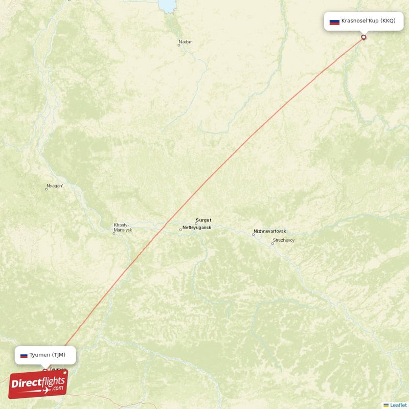 TJM - KKQ route map
