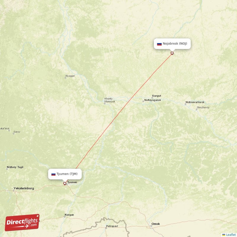 TJM - NOJ route map
