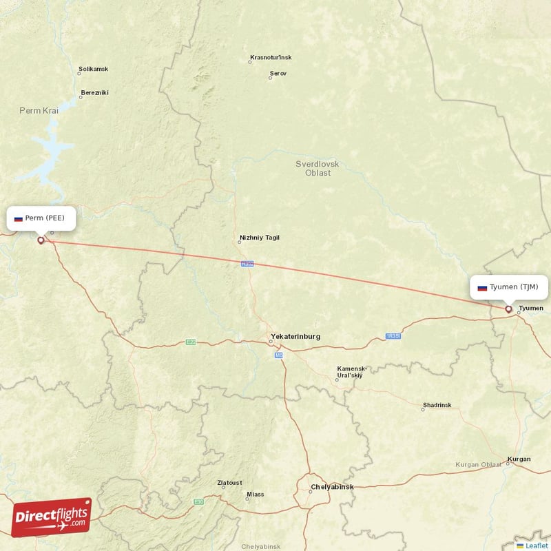 TJM - PEE route map