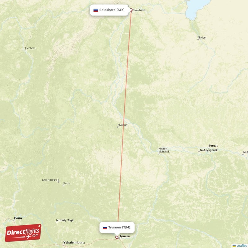 TJM - SLY route map