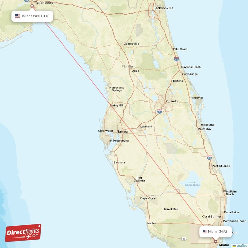 Direct flights from Tallahassee to Miami TLH to MIA non stop