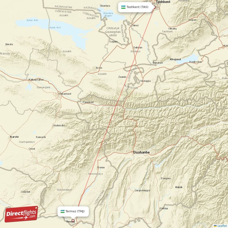 TMJ - TAS route map