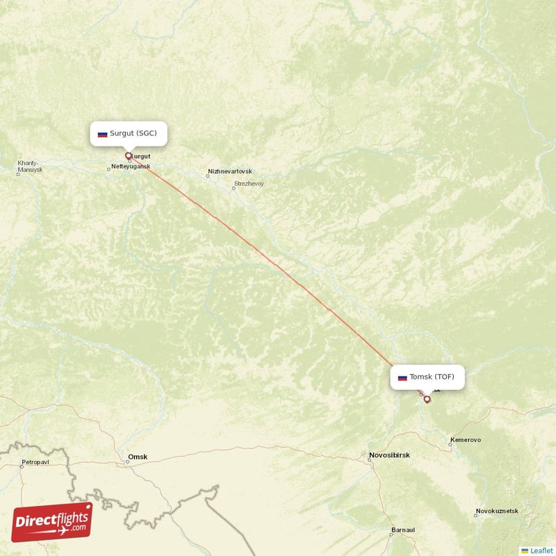 TOF - SGC route map