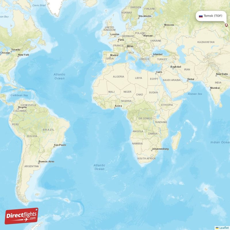 TOF - TJM route map