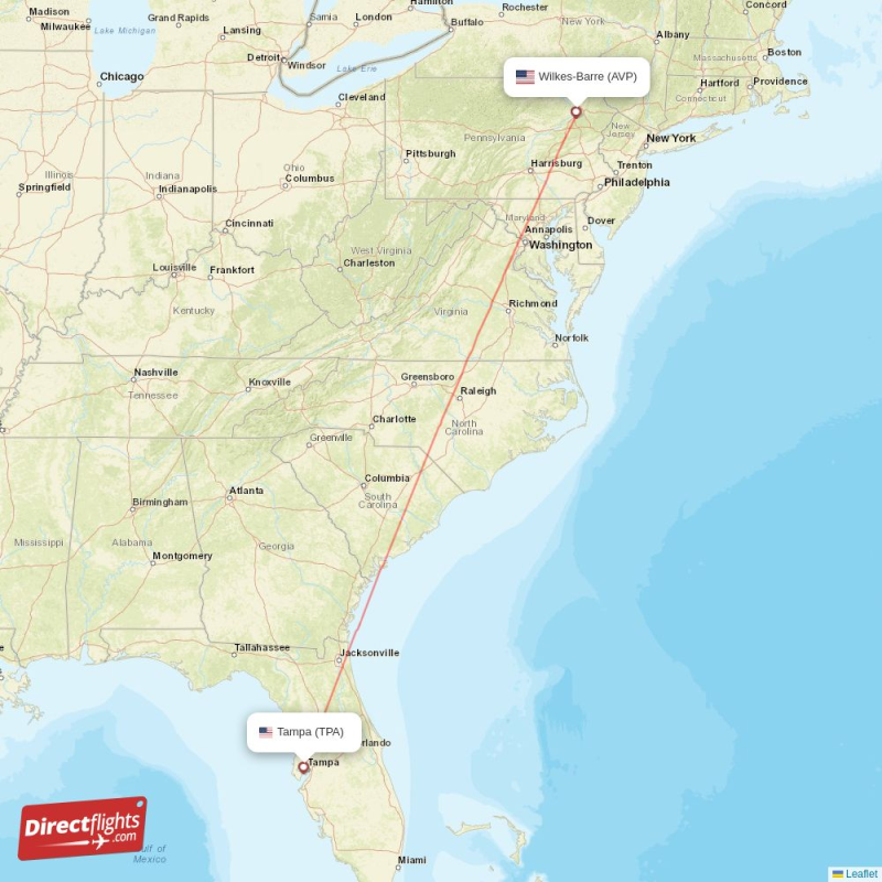 TPA - AVP route map