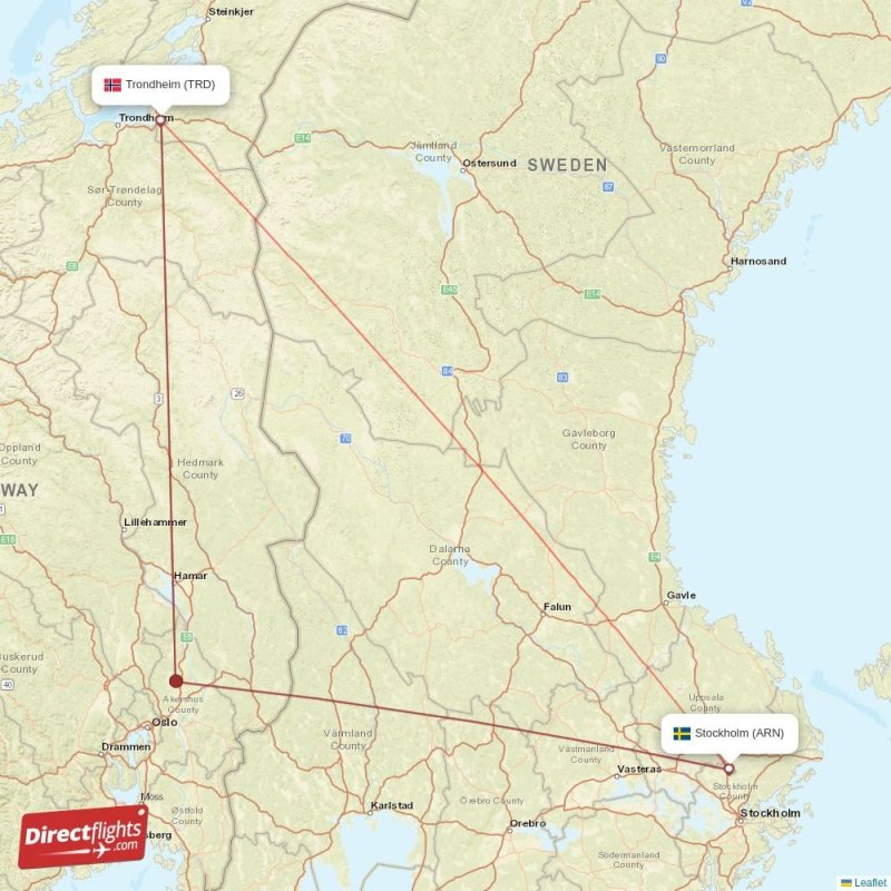 TRD - ARN route map