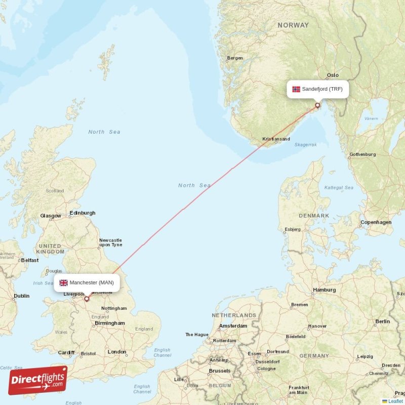 TRF - MAN route map