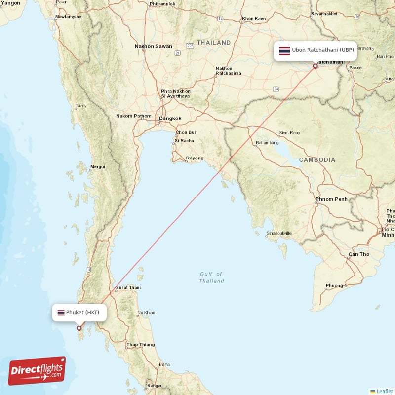 UBP - HKT route map