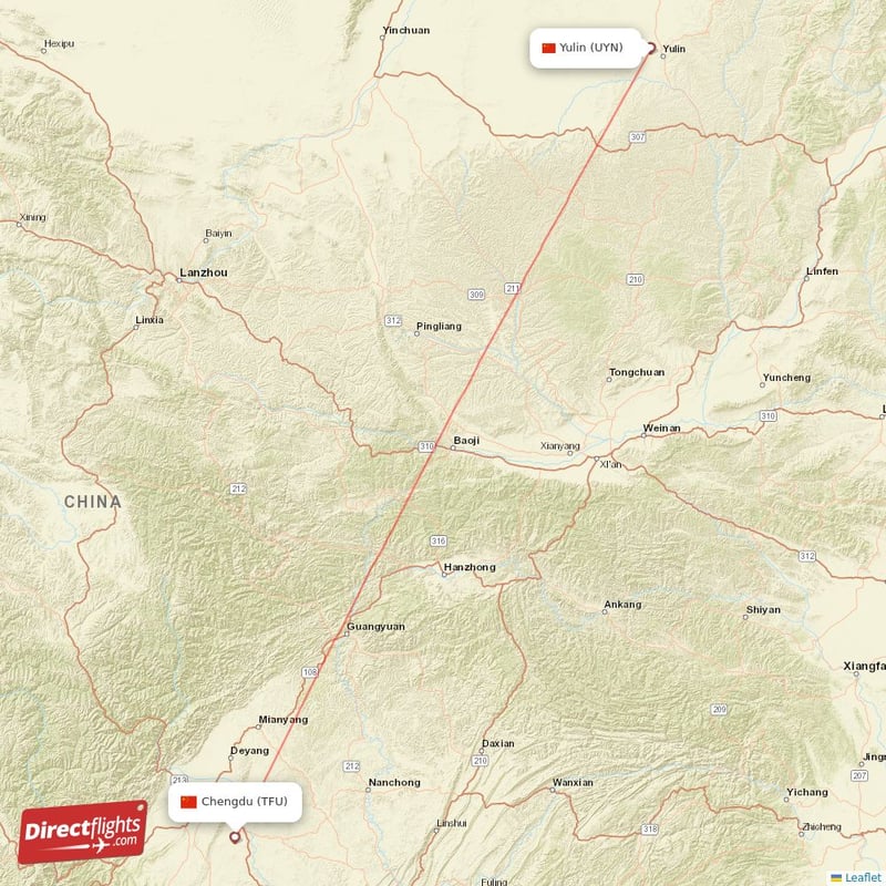 UYN - TFU route map