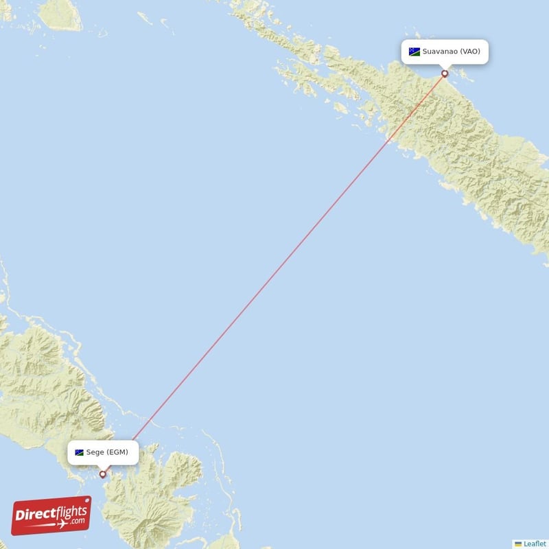 VAO - EGM route map