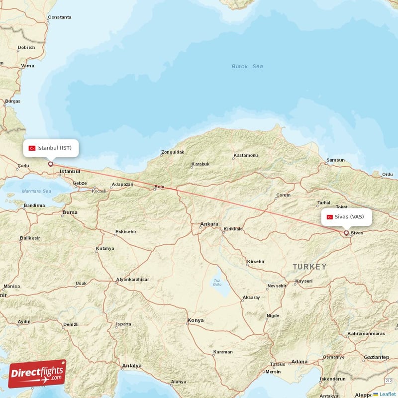 VAS - IST route map