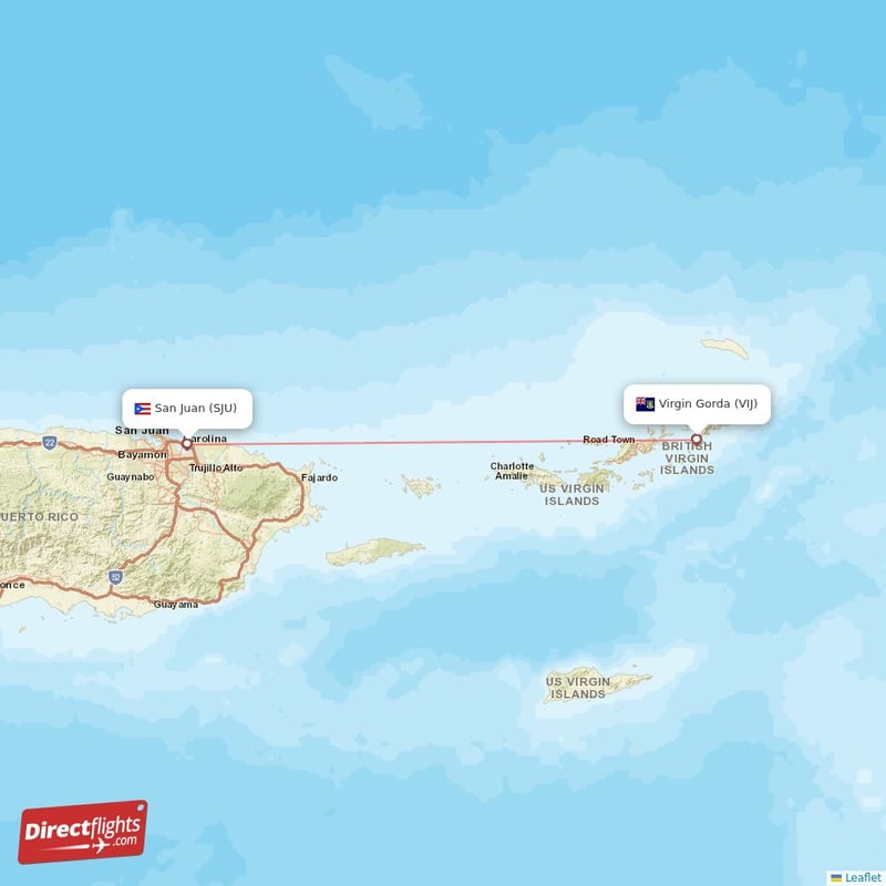 VIJ - SJU route map