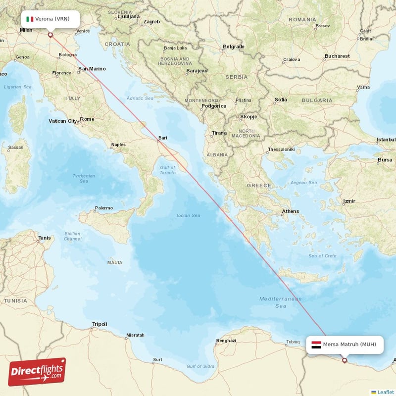 VRN - MUH route map