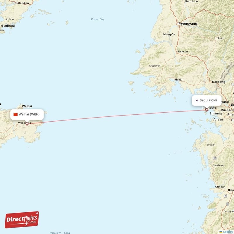 WEH - ICN route map