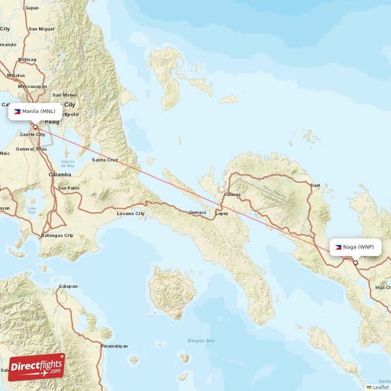 WNP - MNL route map