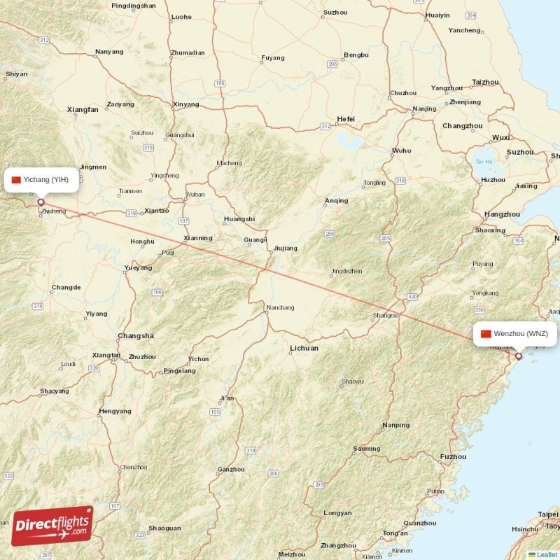 WNZ - YIH route map
